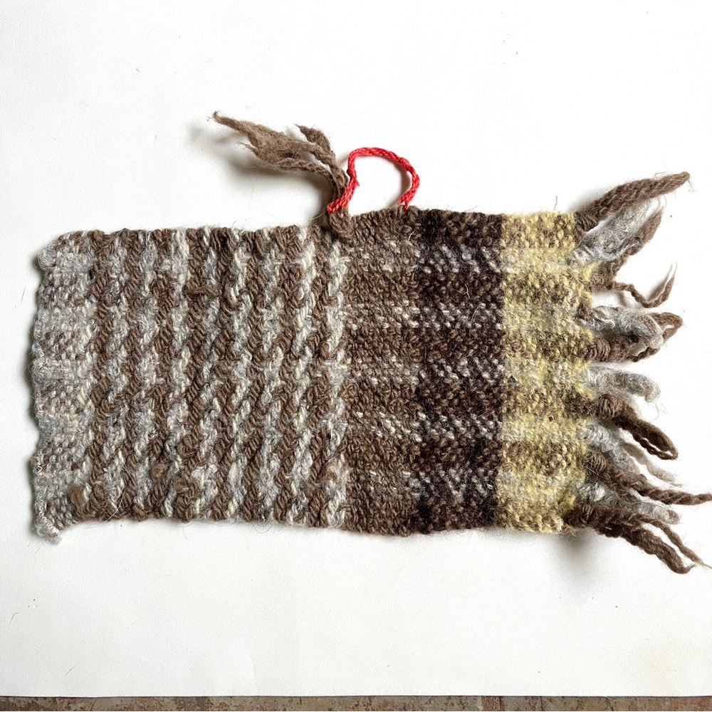 Handwoven Multicolor Weaving Sampler -